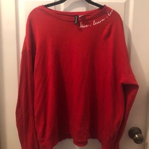 H&M Red Sweatshirt
